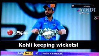Virat Kohli replaces MS Dhoni as wicketkeeper during India-Bangladesh 1st ODI